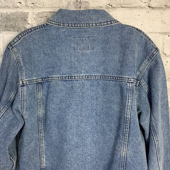 Harley Davidson Vintage Y2K Denim Trucker Light Wash Jean Jacket - Picture 7 of 14
